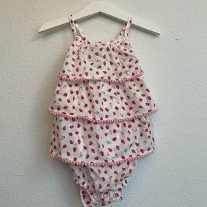 Baby Boden 12-18 month girls strawberry romper
